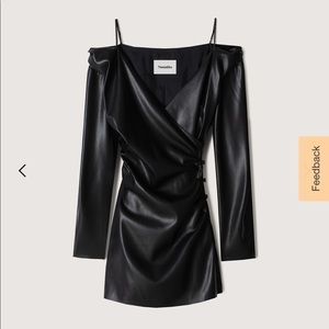Faux Leather Mini Dress